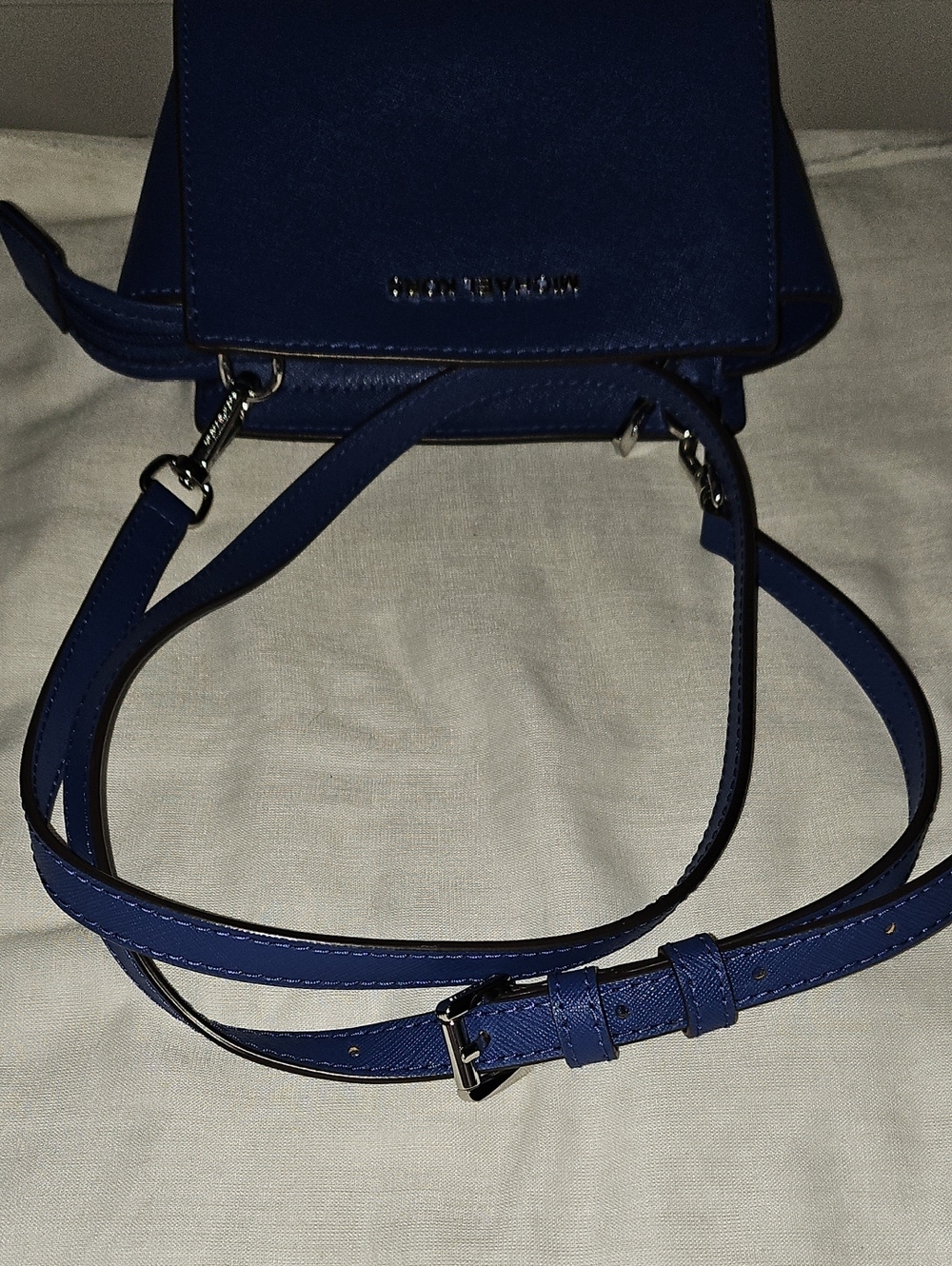 MICHAEL KORS Royal Blue Saffiano Crossbody Mini Bag - Picture 7 of 14